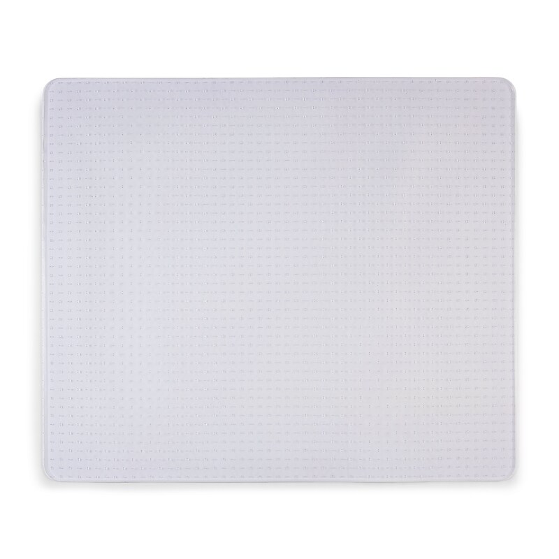 Staples® Carpet Chair Mat, 45" x 53'', Medium-Pile, Clear (28592) image 1