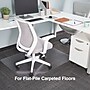 Staples Carpet Chair Mat, 36" x 48'', Flat-Pile, Clear (27013-US/CC)~#|#~s1225789_sc7
