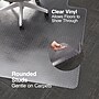 Staples® Carpet Chair Mat with Lip, 46" x 60'', Medium-Pile, Clear (27015-US/CC)~#|#~s1225806_sc7