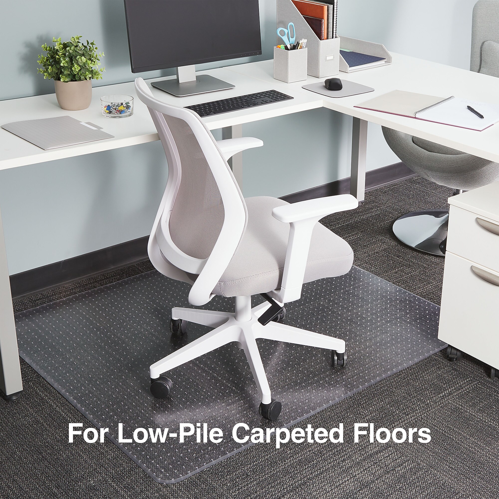 Staples 45X53 Low Pile Chair Mat No Lip Sansujyuku sansujyuku.com