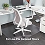 Staples Carpet Chair Mat, 45" x 53'', Low-Pile, Clear (27014-US/CC)~#|#~s1225811_sc7