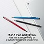 Staples 2-in-1 Stylus and Pen, 3-Pack, Black/Red/Blue~#|#~s1225825_sc7
