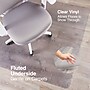 Staples® Carpet & Hard Floor Chair Mat, 46" x 48" Medium-Pile, Clear (28816)~#|#~s1225842_sc7