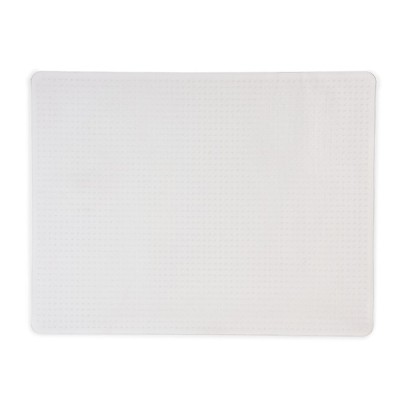 Staples Carpet Chair Mat, 46" x 60'', Medium-Pile, Clear (20235-CC) image 1