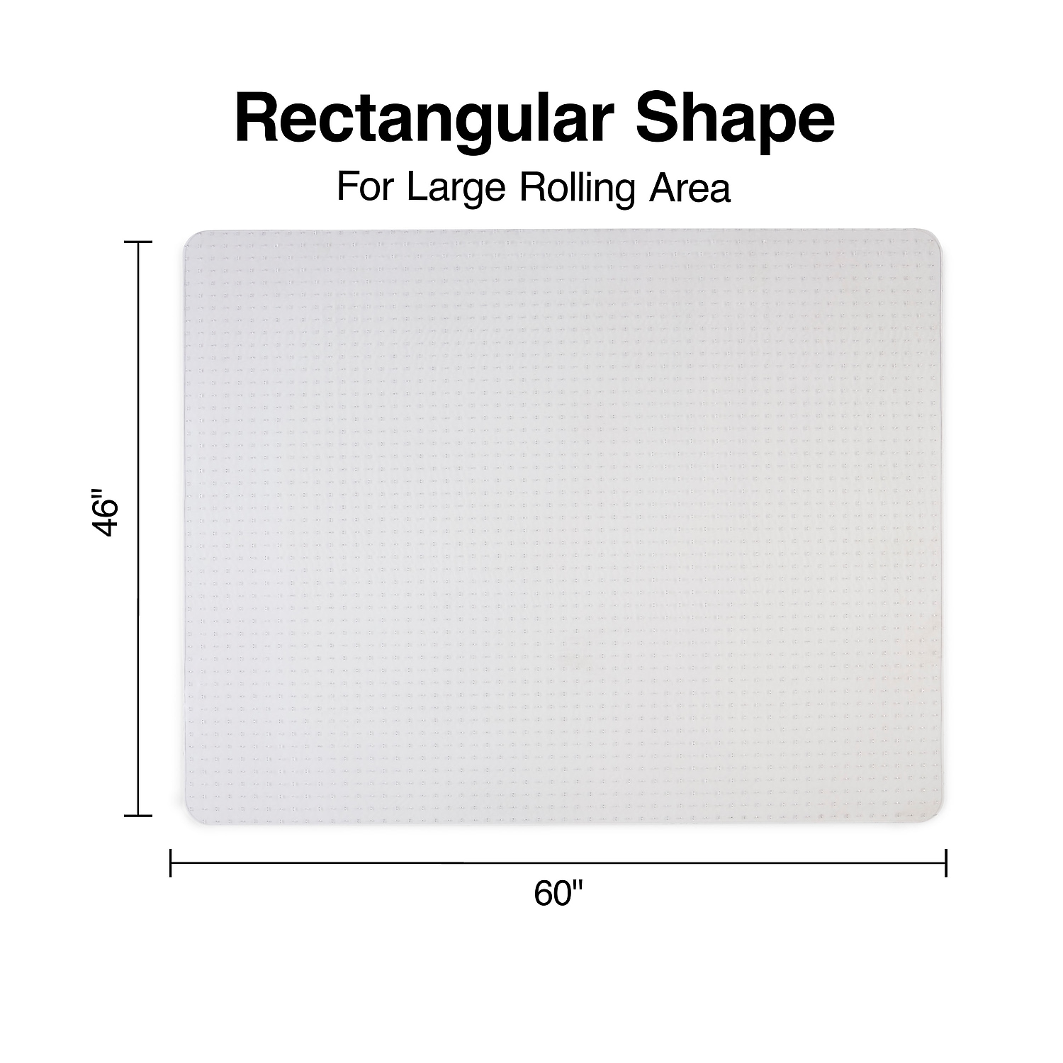 Staples Teppich Stuhl Matte 46" x 60" Flachflor transparent (20233-CC) - Bild 5 von 6