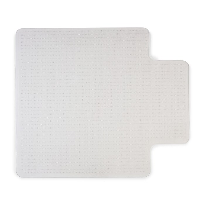 Staples Carpet Chair Mat with Lip 45 x 53 Medium Pile Clear 20236 CC Staples