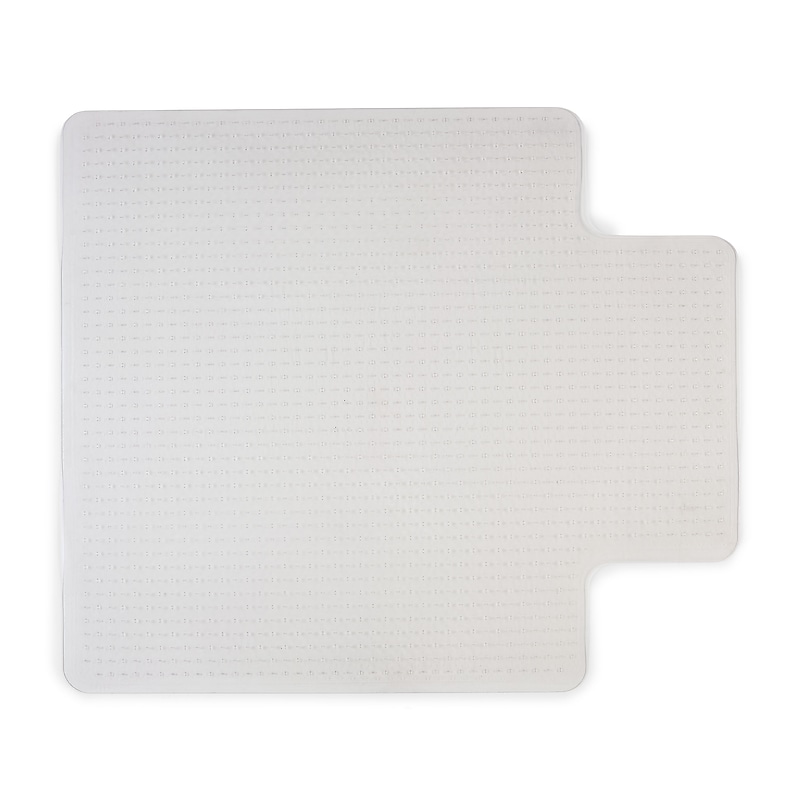 Staples Carpet Chair Mat with Lip, 45" x 53'', Medium-Pile, Clear (20236-CC) image 1