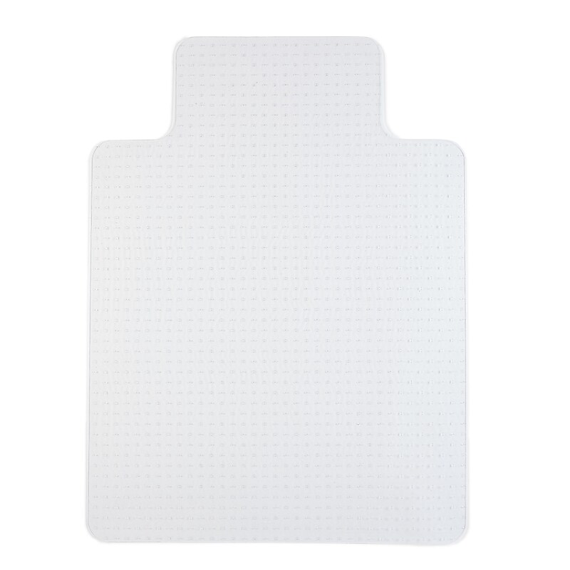 Staples Carpet Chair Mat with Lip, 36" x 48'', Flat-Pile, Clear (ST17346) image 1