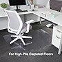 Staples Carpet Chair Mat with Lip, 45" x 53'', High-Pile, Clear (20362-CC)~#|#~s1225960_sc7