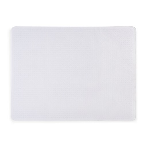 Staples® Carpet Chair Mat, 46" x 60'', HighPile, Crystal Clear (20361