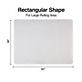 Staples Carpet Chair Mat, 46" x 60'', Low-Pile, Clear (20234-CC)~#|#~s1225990_sc7