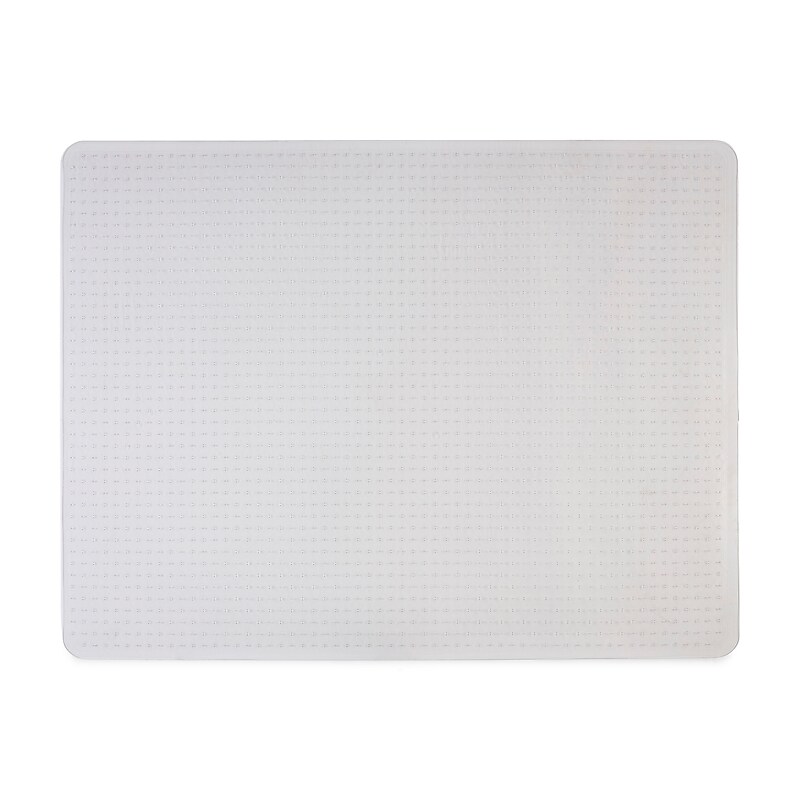 Staples Carpet Chair Mat, 46" x 60'', Low-Pile, Clear (20234-CC) image 1