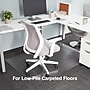 Staples Carpet Chair Mat, 46" x 60'', Low-Pile, Clear (20234-CC)~#|#~s1225996_sc7