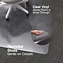 Staples Carpet Chair Mat with Lip, 45" x 53'', High-Pile, Clear (20362-CC)~#|#~s1226002_sc7
