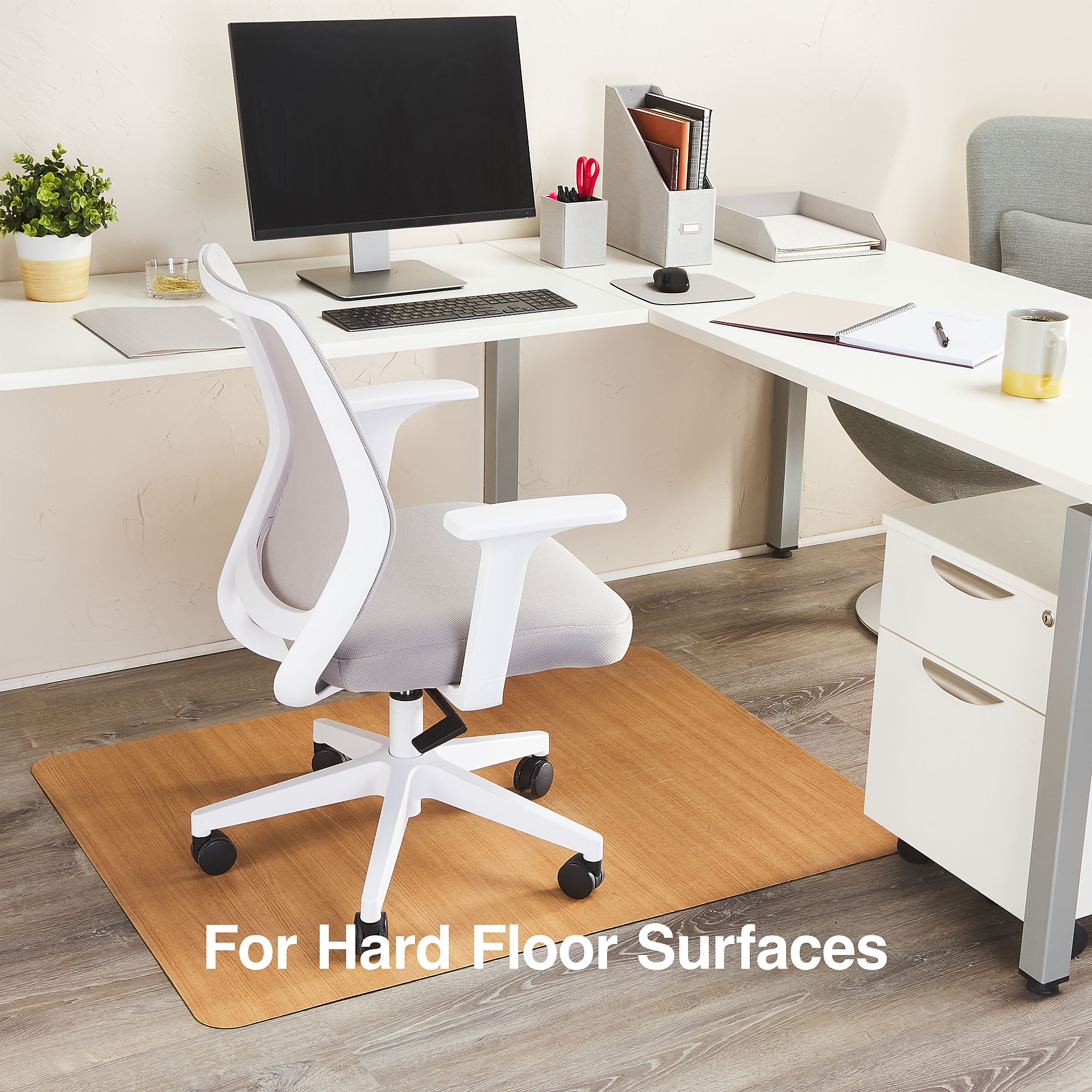 Staples Hard Floor Chair Mat, 36″ x 48”, Chestnut (23343) Sansujyuku sansujyuku.com