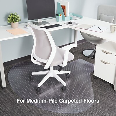 Staples Carpet Chair Mat, Medium-Pile, Clear (20237-CC) Sansujyuku sansujyuku.com