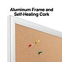 Staples Cork Bulletin Board, Aluminum Frame, 6'W x 4'H (28317-CC)~#|#~s1226131_sc7