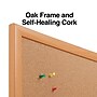 Staples Cork Bulletin Board, Oak Frame, 6'W x 4'H (ST52464-CC)~#|#~s1226139_sc7