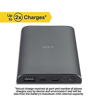 NXT Technologies™ USB Power Bank for Most Smartphones, 10000mAh, Black