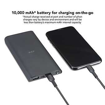 NXT Technologies™ USB Power Bank for Most Smartphones, 10000mAh, Black