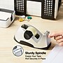 Staples Executive Desktop Dispenser, 3.1" x 3.0", 1" Core, Silver (ST13566/13566)~#|#~s1226299_sc7