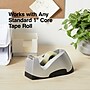 Staples Executive Desktop Dispenser, 3.1" x 3.0", 1" Core, Silver (ST13566/13566)~#|#~s1226302_sc7