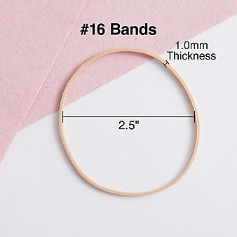 Staples Economy Rubber Bands, #16, 1/4 lb. Bag, 950/Pack (28615-CC)