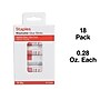 Staples® Washable Glue Sticks, 0.28 oz., Clear, 18/Pack (ST10449/10449)~#|#~s1226313_sc7