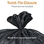Coastwide Professional™ 50-56 Gallon Trash Bag, 43" x 47", Low Density, 1.8 mil, Black, 100 Bags/Box (CW18209)~#|#~s1226388_sc7