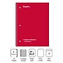 Staples® Poly 1-Subject Notebook, 8" x 10.5", College Ruled, 70 Sheets, Assorted Colors (ST54894C)~#|#~s1226800_sc7