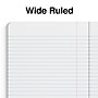 Staples Premium Composition Notebook, 7.5" x 9.75", Wide Ruled, 100 Sheets, Brown (TR52119)~#|#~s1226845_sc7