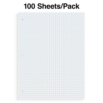 Staples graph ruled filler paper, 8.5