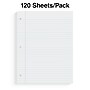 Staples® College Ruled Filler Paper, 8" x 10.5", White, 120 Sheets/Pack (ST37427D)~#|#~s1226852_sc7