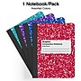 Staples® 1-Subject Composition Notebooks, 7.5" x 9.75", Specialty Ruled, 100 Sheets, Green (11624-CC)~#|#~s1227079_sc7