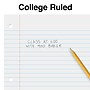Staples College Ruled Filler Paper, 8.5" x 11", White, 200 Sheets/Pack (TR58372)~#|#~s1227107_sc7
