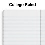 Staples 1-Subject Composition Notebooks, 7.5" x 9.75", College Ruled, 100 Sheets, Black, 4/Pack (ST58371C)~#|#~s1227206_sc7