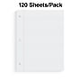 Staples® Wide Ruled Filler Paper, 8" x 10.5", White, 120 Sheets/Pack (ST37426D)~#|#~s1227238_sc7