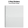 Staples® Accel Poly 2-Subject Subject Notebooks, 8.5" x 11", College Ruled, 75 Sheets, Assorted (36739)~#|#~s1227325_sc7