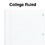 Staples Accel 3-Subject Notebook, 8.5" x 11", College Ruled, 150 Sheets, Assorted Colors (ST15758D)~#|#~s1227385_sc7