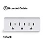 Staples 3-Outlet In-Wall Plug-In Power Adapter, White (22141)~#|#~s1227605_sc7