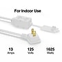 Staples 6' Extension Cord, 3-Outlet, White (22134)~#|#~s1227616_sc7