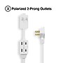 Staples 6' Extension Cord, 3-Outlet, White (22134)~#|#~s1227620_sc7