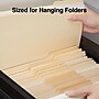 Staples 30% Recycled File Folders, 1/3-Cut Tab, Letter Size, Manila, 100/Box (ST22939-CC)~#|#~s1227666_sc7