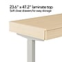 Union & Scale™ Essentials 48"W Rectangular Adjustable Standing Desk, Natural (UN60416-CC)~#|#~s1227671_sc7