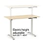 Union & Scale™ Essentials 48"W Electric Rectangular Adjustable Standing Desk, Natural (UN60415-CC)~#|#~s1227672_sc7
