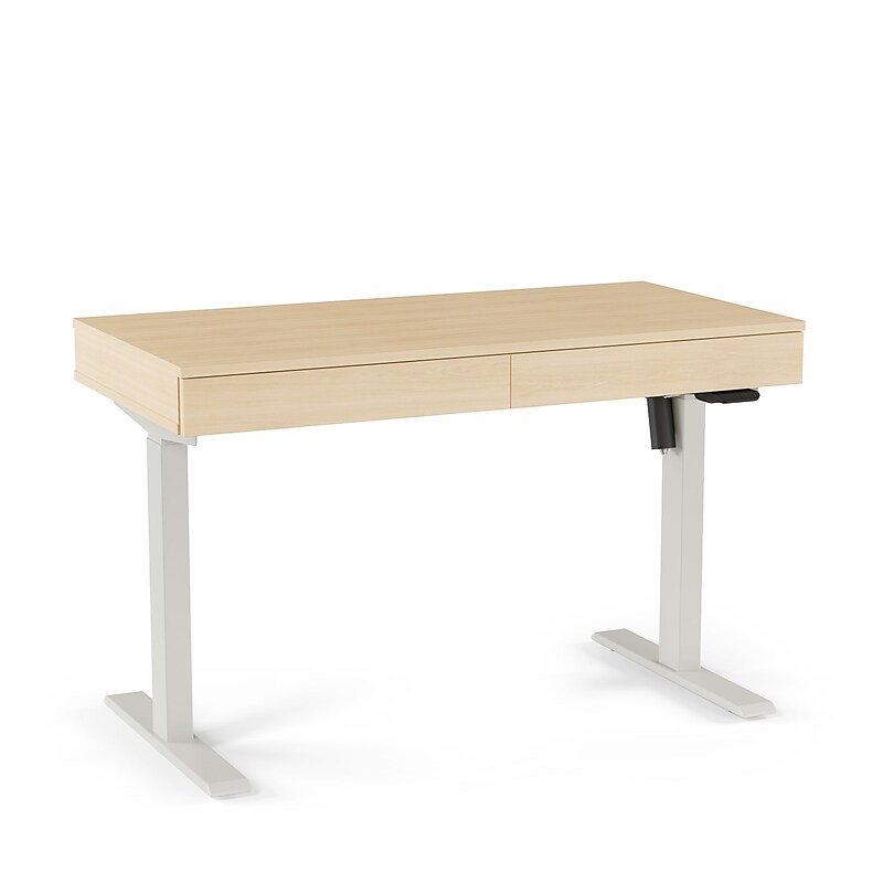 Union & Scale™ Essentials 48"W Rectangular Adjustable Standing Desk, Natural (UN60416-CC) image 1