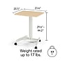 Union & Scale™ Essentials 24"W Rectangular Adjustable Standing Desk, Natural (FWS07-2)~#|#~s1227680_sc7