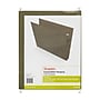 Staples Hanging File Pockets, 3.5" Expansion, Staight Cut, Letter Size, Standard Green, 4/Box (ST260828-CC)~#|#~s1227688_sc7