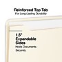 Staples Reinforced File Jackets, 1.5" Expansion, Legal Size, Manila, 50/Box (TR119255)~#|#~s1227727_sc7
