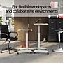 Union & Scale™ Essentials 24"W Rectangular Adjustable Standing Desk, Natural (FWS07-2)~#|#~s1227736_sc7